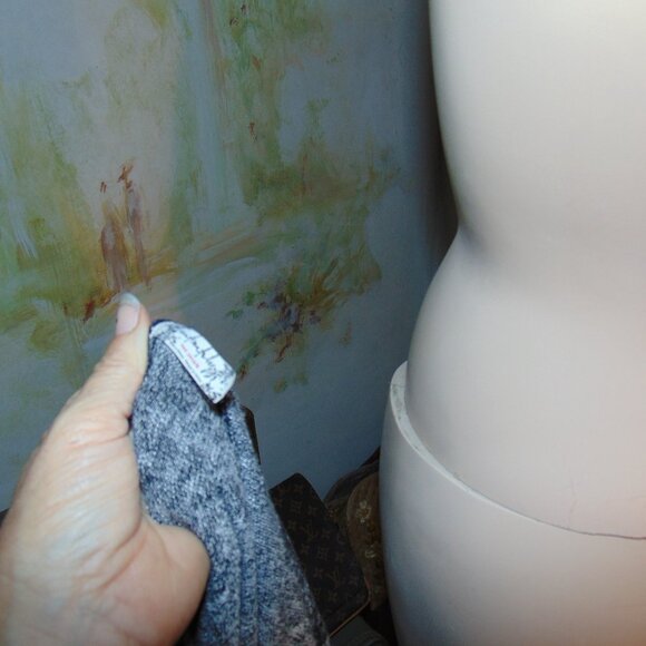 Intimately Free People Heather Gray Black Fleece Hazy Maxi Dress Lagen Look L - Picture 6 of 12